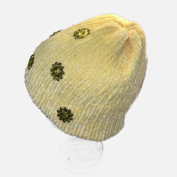 Plasma Beamz Hand-Knitted Chinelle Sunshine and Daisies Beanie main image 6